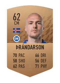 Aron Elís Þrándarson Common 62 OVR