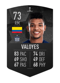 Diego Valoyes CONMEBOL SUDAMERICANA 73 OVR