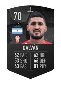 Jonathan Galván CONMEBOL SUDAMERICANA 70 OVR