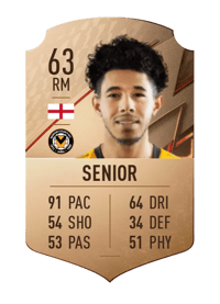 Courtney Senior Rare 63 OVR