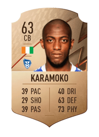 Ben Kantie Karamoko Rare 63 OVR