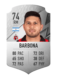 David Barbona Rare 74 OVR
