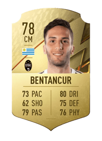 Rodrigo Bentancur Rare 78 OVR
