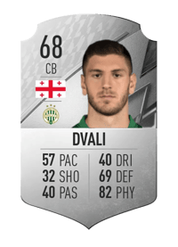 Lasha Dvali Rare 68 OVR
