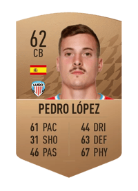 Pedro López Common 62 OVR