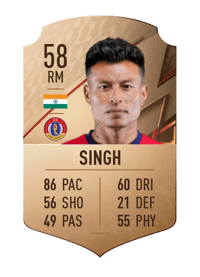 Jackichand Singh Rare 58 OVR