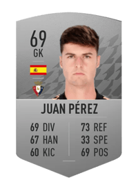 Juan Pérez Common 69 OVR