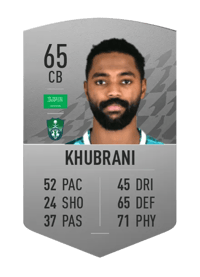 Mohammed Khubrani Common 65 OVR