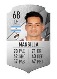 Brian Mansilla Rare 68 OVR