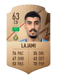 Ali Lajami Rare 63 OVR