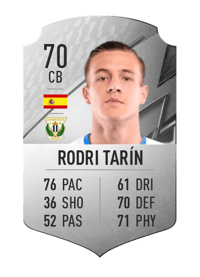 Rodri Tarín Rare 70 OVR