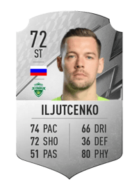 Stanislav Iljutcenko Rare 72 OVR