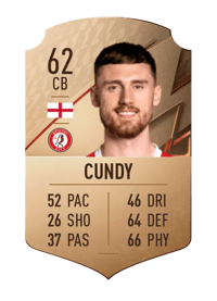 Robbie Cundy Rare 62 OVR