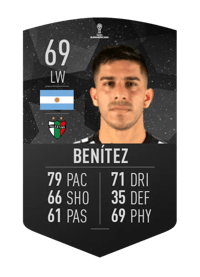Jonathan Benítez CONMEBOL SUDAMERICANA 69 OVR