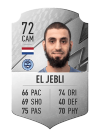 Youssef El Jebli Rare 72 OVR