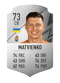 Mykola Matvienko Rare 73 OVR