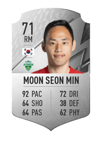 Moon Seon Min Rare 71 OVR