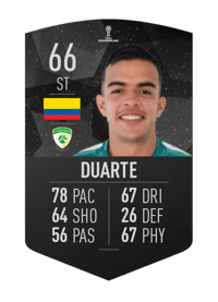 Omar Duarte CONMEBOL SUDAMERICANA 66 OVR