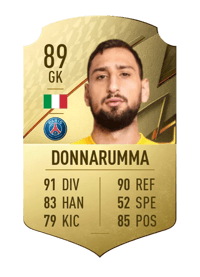 Gianluigi Donnarumma Rare 89 OVR