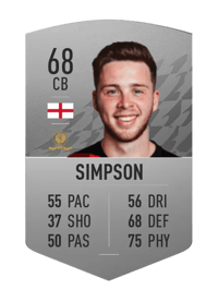Jack Simpson Common 68 OVR