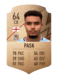 Josh Pask Rare 64 OVR