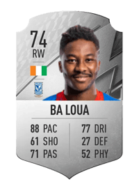 Adriel D'Avila Ba Loua Rare 74 OVR