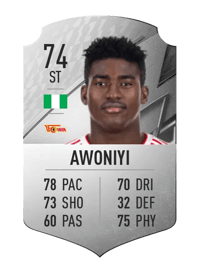 Taiwo Awoniyi Rare 74 OVR