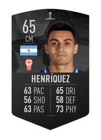 Fabián Henríquez CONMEBOL SUDAMERICANA 65 OVR