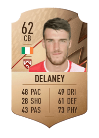 Ryan Delaney Rare 62 OVR