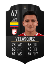 Jhon Velásquez CONMEBOL LIBERTADORES 67 OVR