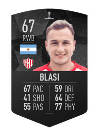 Brian Blasi CONMEBOL SUDAMERICANA 67 OVR