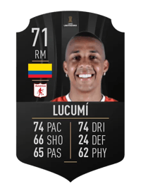 Jeison Lucumí CONMEBOL LIBERTADORES 71 OVR