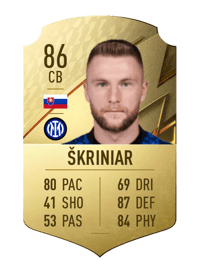 Milan Škriniar Rare 86 OVR