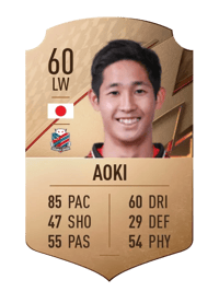 Ryota Aoki Rare 60 OVR