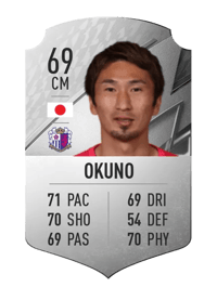 Hiroaki Okuno Rare 69 OVR