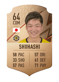 Keiya Shiihashi Rare 64 OVR