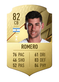 Cristian Romero Rare 82 OVR