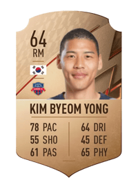 Kim Byeom Yong Rare 64 OVR