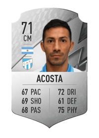 Guillermo Acosta Rare 71 OVR