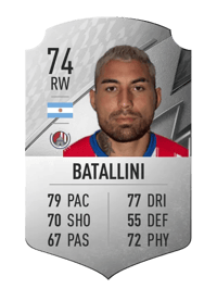 Damian Batallini Rare 74 OVR