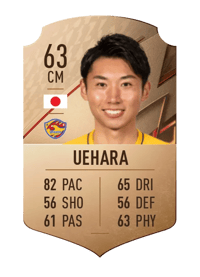 Rikiya Uehara Rare 63 OVR