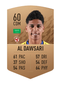 Abdulrahman Al Dawsari Common 60 OVR
