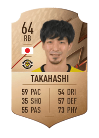 Shunki Takahashi Rare 64 OVR