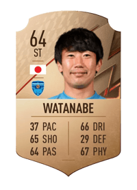 Kazuma Watanabe Rare 64 OVR
