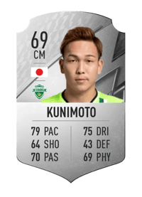 Takahiro Kunimoto Rare 69 OVR