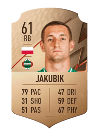 Damian Jakubik Rare 61 OVR