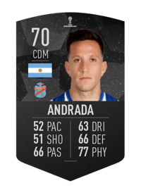 Juan Andrada CONMEBOL SUDAMERICANA 70 OVR