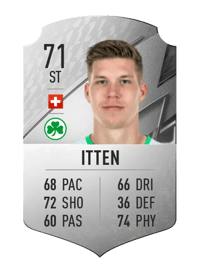 Cedric Itten Rare 71 OVR