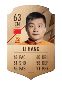 Li Hang Rare 63 OVR