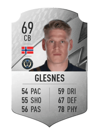 Jakob Glesnes Rare 69 OVR